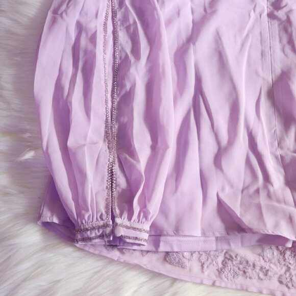 NWT Roman's Light Purple Embellished Long Sleeve Top - Picture 11 of 12